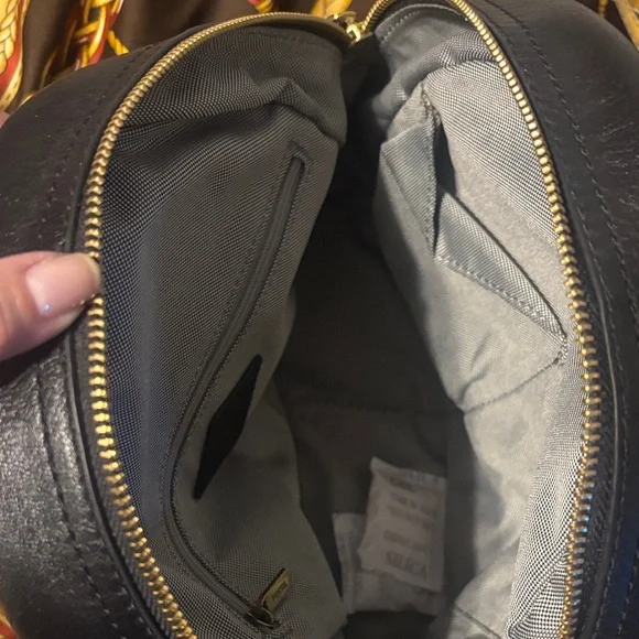 NEW Fossil- Megan Black Leather Backpack - Picture 4 of 5